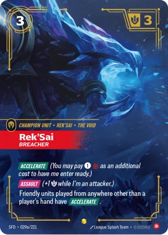 Rek'Sai, Breacher #029a/221 — Spiritforged