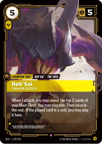 Rek'Sai, Swarm Queen #170/221 — Spiritforged