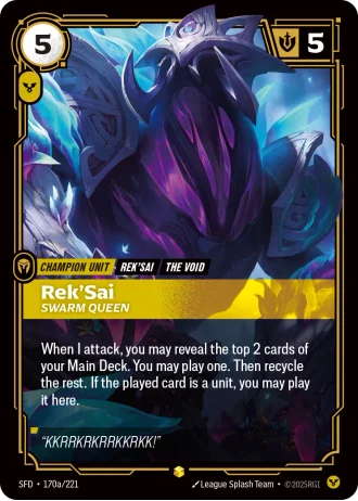 Rek'Sai, Swarm Queen #170a/221 — Spiritforged