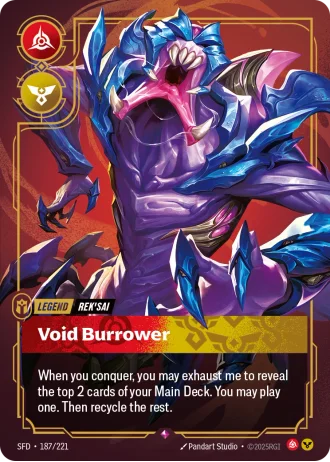 Rek'Sai, Void Burrower #187/221 — Spiritforged