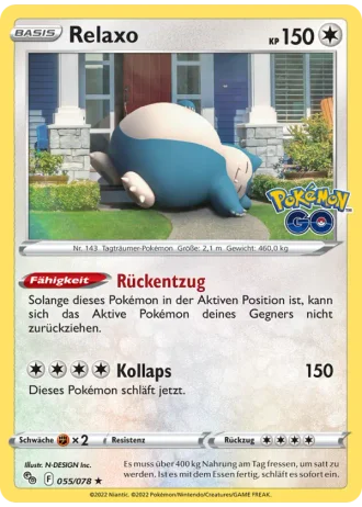 Relaxo #055/78 — Pokémon GO
