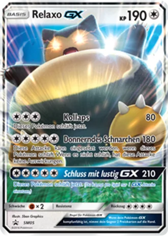 Relaxo GX SM05 — Sonne & Mond Promos