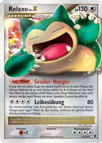 Relaxo LV.X #111 — Aufstieg der Rivalen