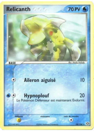 Relicanth #18/106 — EX Émeraude