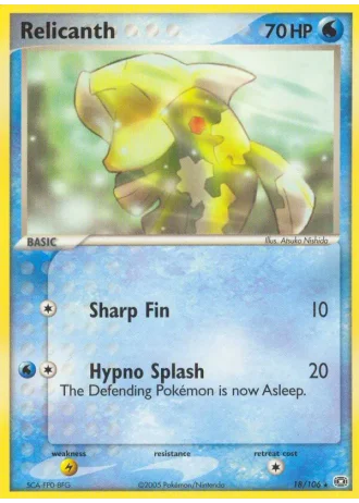 Relicanth #18/106 — EX Smeraldo