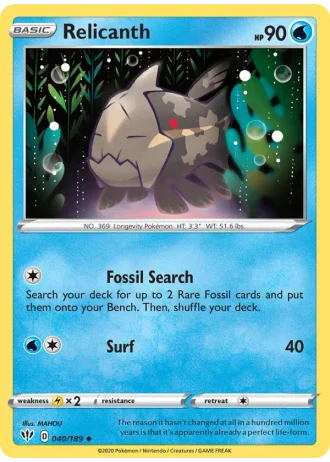 Relicanth #40/189 — Darkness Ablaze