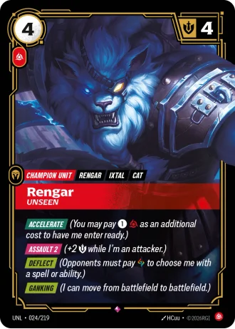 Rengar, Unseen #024/219 — Unleashed