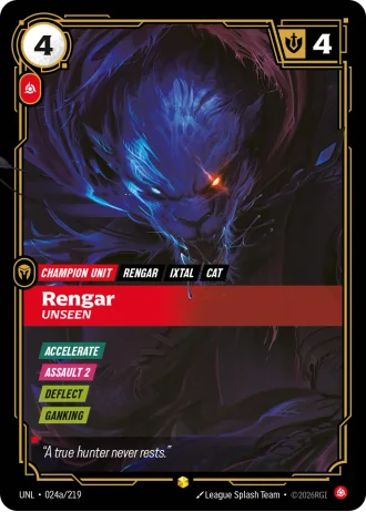 Rengar, Unseen #024a/219 — Unleashed