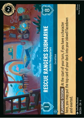 Rescue Rangers Submarine - Mobile Headquarters #169/204 — Azurite Sea