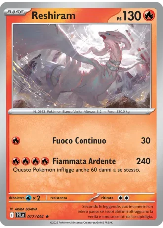 Reshiram #017/94 — Flamme Spettrali