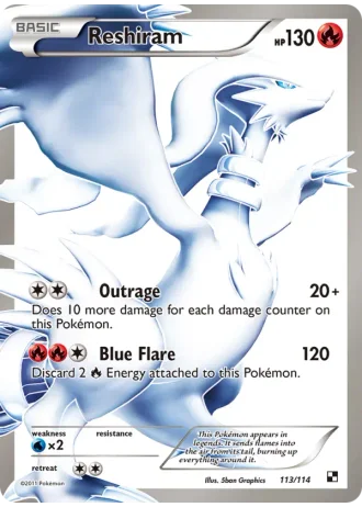 Reshiram #113 — Black & White