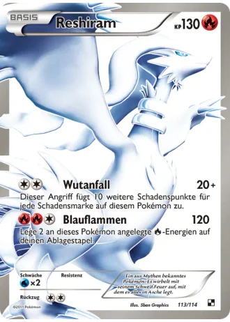 Reshiram #113 — Schwarz & Weiß