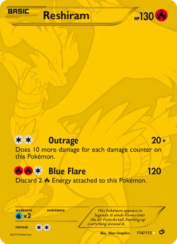 Reshiram #114 — Legendary Treasures