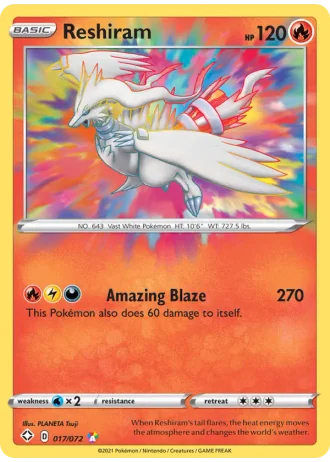 Reshiram #17/72 — Shining Fates