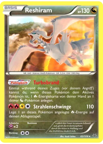 Reshiram #63/108 — Drachenleuchten