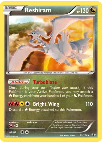 Reshiram #63 — Roaring Skies