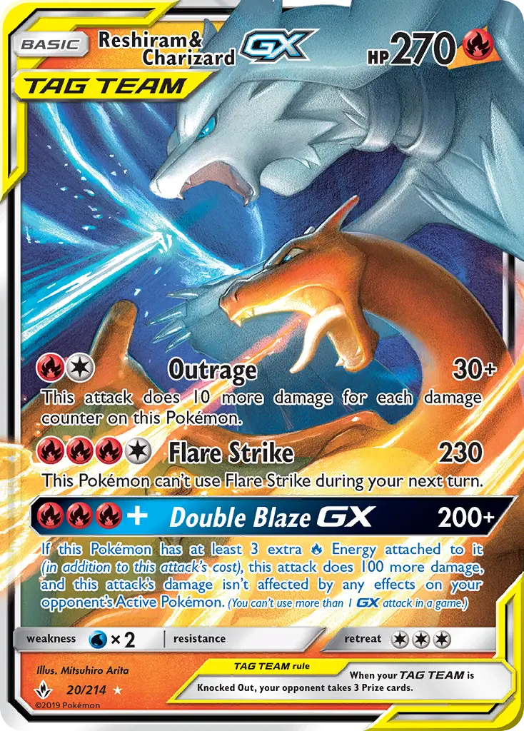 Reshiram & Charizard GX #20 — World Championships 2019