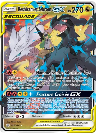 Reshiram et Zekrom GX #157 — Éclipse Cosmique