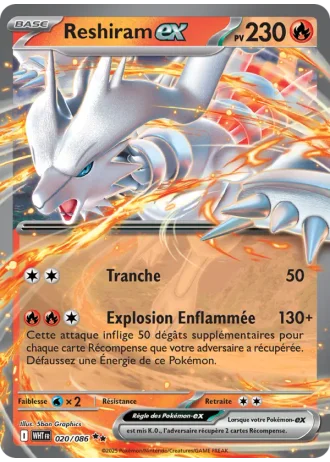 Reshiram ex #020/86 — Flamme Blanche