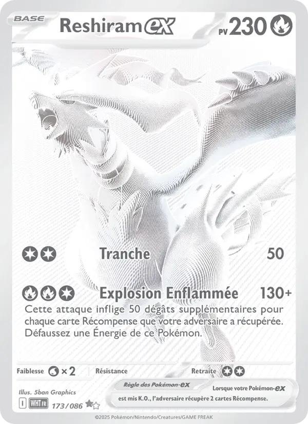 Reshiram ex #173 — Flamme Blanche