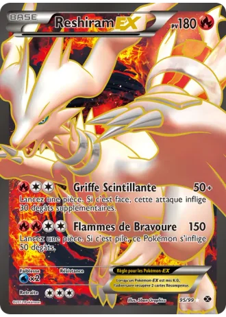 Reshiram EX #95 — Destinées Futures
