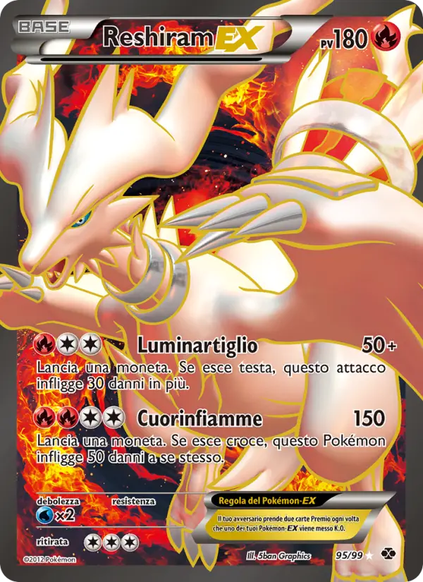 Reshiram EX #95 — Destini Futuri