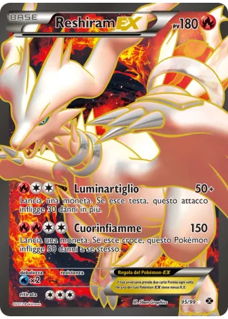 Reshiram EX #95/99 — Destini Futuri