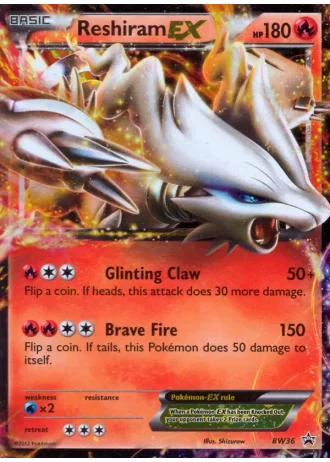 Reshiram EX BW36 — Black & White Promos