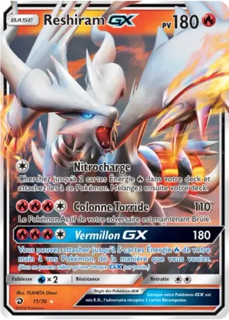 Reshiram GX #11 — Majesté Des Dragons