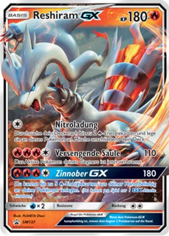 Reshiram GX SM137 — Sonne & Mond Promos