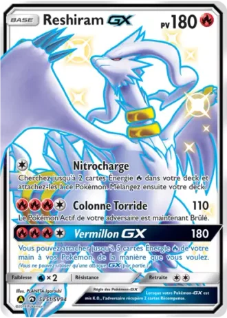 Reshiram GX SV51 — Coffre Chromatique (Destinées Occultes)