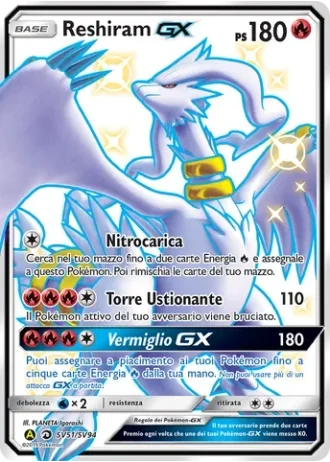 Reshiram GX SV51/94 — Tesoro Cromatico (Destino Sfuggente)