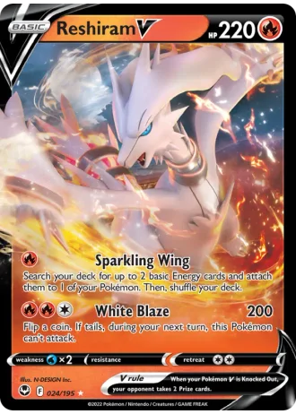 Reshiram V #024/195 — Silver Tempest