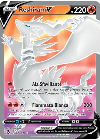 Reshiram V #172 — Tempesta Argentata