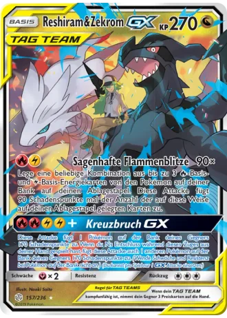Reshiram & Zekrom GX #157 — Welten im Wandel