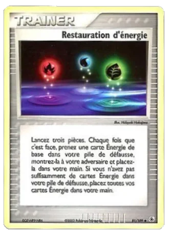 Restauration d'énergie #81/109 — EX Rubis & Saphir