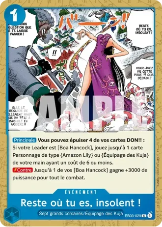 Reste où tu es, insolent ! (EB03-029) — ONE PIECE Heroines Edition (EB03)