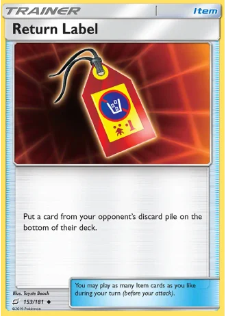 Return Label #153/181 — Team Up