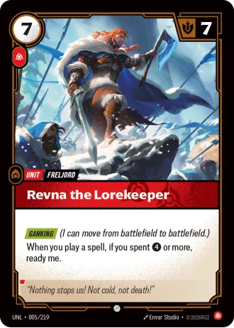 Revna the Lorekeeper #005/219 — Unleashed