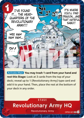 Revolutionary Army HQ (OP05-021) (Pirate Foil) — One Piece Card The Best Vol.2(PRB02)