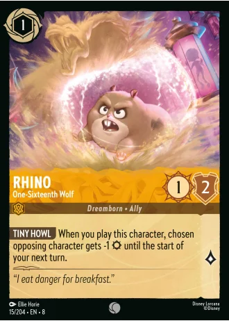 Rhino - One-Sixteenth Wolf #15/204 — Reign of Jafar