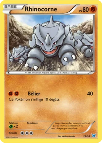 Rhinocorne #23 — XY Kit du dresseur (Latios)
