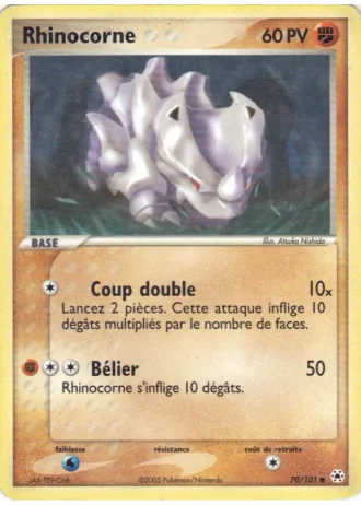 Rhinocorne #70/101 — EX Légendes Oubliées