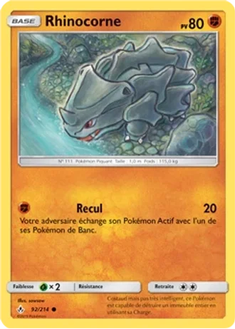 Rhinocorne #92/214 — Alliance Infaillible