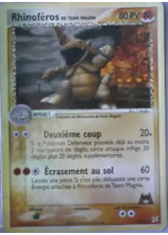 Rhinoféros de Team Magma #22 — EX Team Magma vs Team Aqua