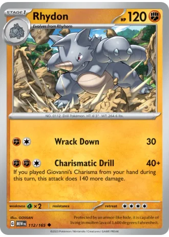 Rhydon #112/165 — 151
