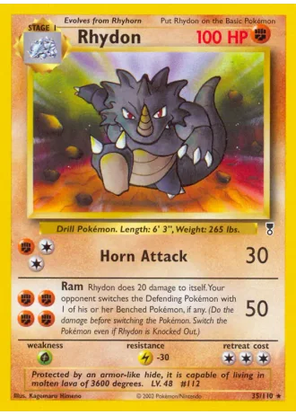 Rhydon #35/110 — Legendary Collection