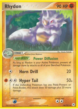 Rhydon #46/101 — Hidden Legends
