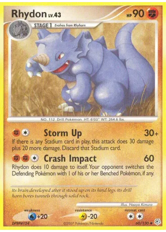 Rhydon #60/130 — Diamond & Pearl