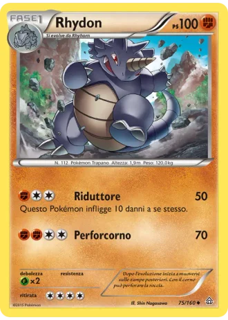 Rhydon #75/160 — Scontro Primordiale